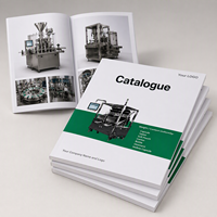Impression de catalogue de produits personnalisés pour équipements industriels, couverture souple A4, reliure parfaite, couleur pleine, couverture enduite, logo personnalisé