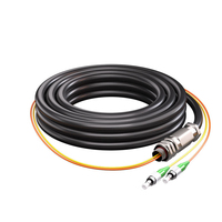 FC/SC/APC serat optik, tahan air luar ruangan G652D kekuatan tarik 0-15KG kabel ekor serat optik