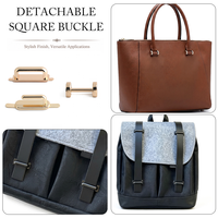 Connecteur de sangle de sac à dos en métal noir mat en forme de H, boucle à crochet ouvert de haute qualité, durable, pour haltères et accessoires de sport