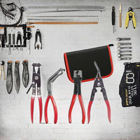 Kit de 5 pinces de déconnexion électriques automobiles, outils de démontage de colliers de serrage de tuyaux, pour faisceaux de câbles de voiture et sertissage de circlips