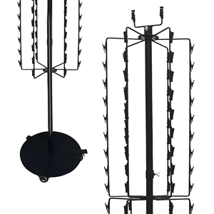 Miễn phí đứng Spinner bán lẻ <span class=keywords><strong>Rack</strong></span> hiển thị dây kim loại khoai tây kim loại Clip Strips đẻ Khoai Tây Chip hiển thị <span class=keywords><strong>Rack</strong></span> với 72 Clip - Product Image 4