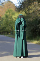 Prière islamique vêtements ethniques traditionnel couverture complète deux pièces Hijab avec robe musulmane Telekung Robe Jilbab Ramadan Khimar