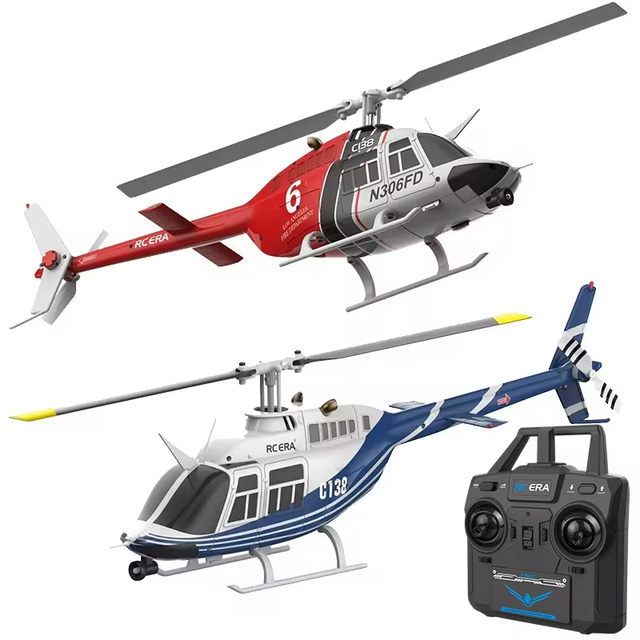 SJY-C138 2.4GHz 6CH RC Helicopter Single Paddle Aileron No Helicopter Barometer Fixed Height 3D Rolling RC Airplane