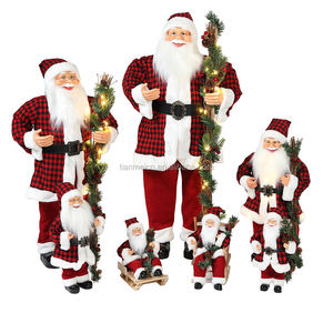 30 ~ 110 cm natale in piedi Babbo Natale ornamento di illuminazione decorazione Festival festa statuetta collezione tradizionale natale - Product Image 4