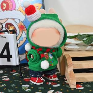 Costume de Noël portable pour poupée, style mini-jouet, haute qualité, polyester et coton, certifié EN71, unisexe, Q, pour poupées de 1ère, 2ème et 3ème générations - Product Image 4