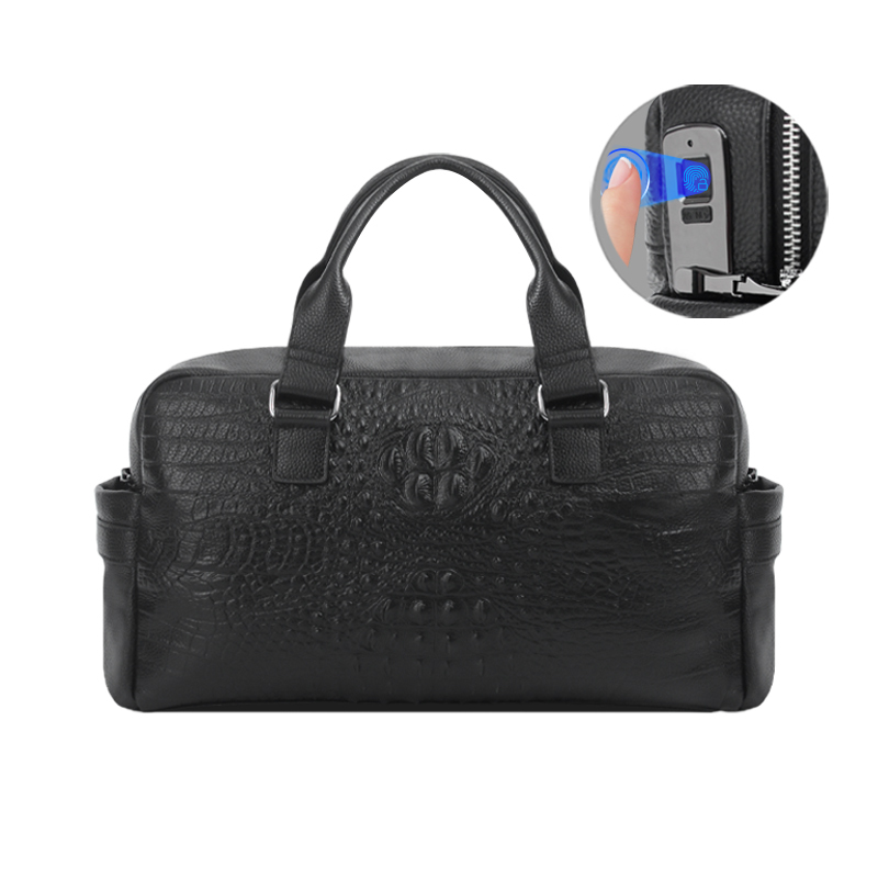 PU Fingerprint Lock Large Capacity Men