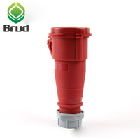 Connecteur adaptateur automobile étanche IEC à 2 broches Brud Taizhou Industrial IP44 16A 400V