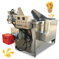 Friteuse automatique en acier inoxydable pour la production de chips de bananes et de snacks aux noix de cajou