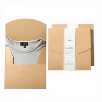 Offre Spéciale : Emballages pliables personnalisés pour vêtements (T-shirts) avec doublure en éponge, revêtement UV, en papier recyclable