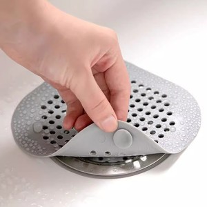 Filtre anti-cheveux pour drain de salle de bain, filtre en silicone anti-odeurs pour drain de sol, couvercle de drain anti-obstruction pour salle de bain - Product Image 1