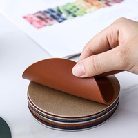 Sous-verres ronds classiques en PU promotionnels Ranguo, impression de logo personnalisée, résistants à la chaleur, imperméables, cadeaux d'entreprise en gros, hôtellerie