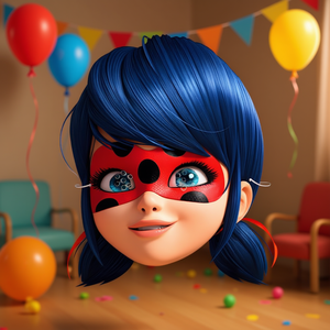 Masque de fête Coccinelle 6 pièces 2 pièces par sac Accessoire de costume pour enfants - Product Image 3