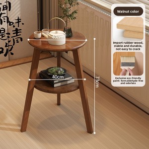 <span class=keywords><strong>Mesa</strong></span> de <span class=keywords><strong>Comedor</strong></span> Multifuncional de <span class=keywords><strong>Madera</strong></span> <span class=keywords><strong>Maciza</strong></span> para 2 Personas, <span class=keywords><strong>Mesa</strong></span> de Balcón para Área de Descanso y Negociación - Product Image 6