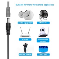 Adaptateur DC 11 broches pour ordinateur portable, connecteur 55x21, alimentation, câble de conversion USB 2.0, aluminium plaqué cuivre