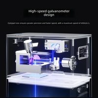 Mini Máquina de Marcado Láser de Fibra CNC Portátil para el Hogar, para Papel/Bambú/Madera, Control Automático, Compatible con IA/LAS, Funciones DIY