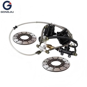 Système <span class=keywords><strong>de</strong></span> <span class=keywords><strong>frein</strong></span> à disque hydraulique arrière avec étrier et maître-cylindre <span class=keywords><strong>pour</strong></span> VTT, UTV, buggy, <span class=keywords><strong>quad</strong></span> et moto tout-terrain 150cc, 200cc, 250cc - Product Image 1
