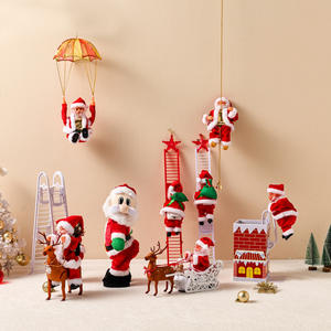 Juguetes Eléctricos de Santa Claus, Escalera de Cuentas para Escalar por la Chimenea, Decoraciones Navideñas, Ideas de Regalo - Product Image 2