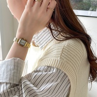 Montre pour femme IEKE de style français, petite montre carrée à cadran mignon, mouvement japonais, mode, luxe léger