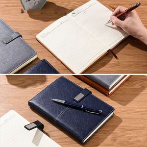 Ensemble Cadeau d'Entreprise Haut de Gamme : Carnet en PU, Flasque, Stylo Rechargeable, Clé USB – Articles de Bienvenue pour Employés - Product Image 4