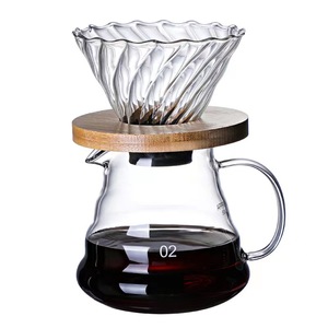 Offre Spéciale 60 cafetière expresso accessoires de café <span class=keywords><strong>filtre</strong></span> à café avec support en caoutchouc en bois - Product Image 1