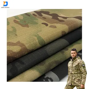 Jinda Greta Print Dyed Solid Colors Polyester Cotton Dyed T/C 80/20 Uniform Printed Camo MULTICAM W/R PD Fabric