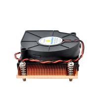 Ventilador enfriador de CPU de refrigeración líquida Axial WellSunFan, nuevo enchufe 775 1155 1156 2011 para carcasa de ordenador, Conector de 4 pines, disipador de calor negro