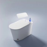 Vente directe usine : WC intelligent monobloc en céramique avec chasse d'eau électrique à capteur