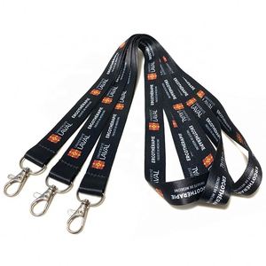 Personalized Double Layer Sublimation Printed <b>Lanyard</b> Plain Black Key <b>Lanyards</b> With Logo Custom - Product Image 2