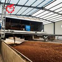 Retourneur de compost pour la production d'engrais organiques, retourneur spécialisé pour les engrais granulaires et en poudre