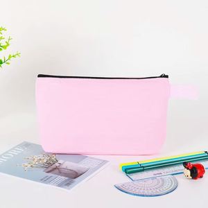 Custom Design Logo Full Color Long <b>Plain</b> Organizer Gift Pencil Cotton <b>Canvas</b> Toiletry Travel Makeup Cosmetic Bag Pouch - Product Image 3