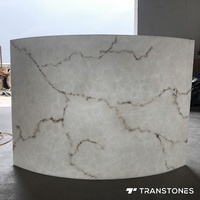 Cuvette blanche flexible d'onyx de pierre artificielle de marbre pour la boîte d'éclairage panneaux muraux décoratifs translucides de résine d'albâtre