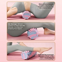 Ensemble de rouleaux de yoga en mousse EVA à picots personnalisés - Outil de massage pour le yoga et le Pilates, écologique, durable, haute densité, pour les muscles