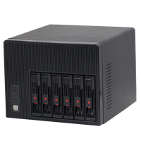 NAS 服务器数据存储 6 盘位 HDD SSD N95 N150 CPU 双 2.5G LAN 非RAID TrueNAS 操作系统，适用于家庭和企业网络