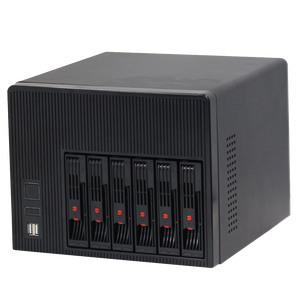 NAS-Server Datenspeicher 6-Bay HDD SSD N95 N150 CPU Dual 2.5G LAN Unraid TrueNAS OS für Heim- und Unternehmensnetzwerke - Product Image 2