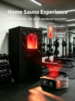 Nouveau Pod de Sauna Infrarouge Portable Carré à Chaleur Sèche Certifié Haute Température pour la Récupération et le Bien-être à Domicile et la Récupération Sportive Facile