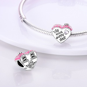 Llavero colgante <span class=keywords><strong>de</strong></span> cuentas <span class=keywords><strong>de</strong></span> cobre chapadas en plata 925 <span class=keywords><strong>de</strong></span> alta calidad para hacer pulseras <span class=keywords><strong>de</strong></span> <span class=keywords><strong>amistad</strong></span> familiar DIY collares gran oferta encanto - Product Image 2