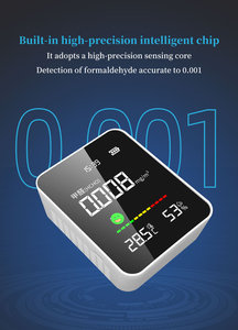 Thiết Bị Giám Sát Chất Lượng Không Khí Với Máy Đo Nhiệt Độ Và Độ Ẩm Máy Dò Formaldehyde Cho Nhà Mới Máy Dò Formaldehyde - Product Image 3