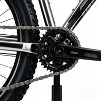 Vélo de montagne à cadre rigide en alliage d'aluminium économique avec frein à disque, selle confortable et pédales ordinaires pour adulte, idéal pour le dirt jump VTT