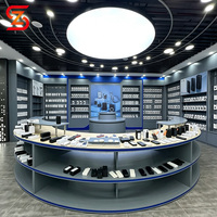 Vitrine numérique pour magasin, présentoir de vente au détail, vitrine de magasin, présentoir personnalisé pour accessoires mobiles, vitrine d'affichage numérique pour téléphones portables