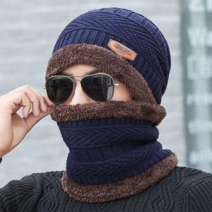 Bonnet-écharpe polaire d'hiver épais et chaud en laine tricotée pour hommes et femmes, idéal pour le cyclisme, le ski et la protection contre le froid, avec masque de cou intégré - Product Image 1