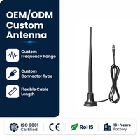 Antenne RF omnidirectionnelle verticale magnétique 700-2700 MHz 12 dBi large bande 4G LTE avec connecteur personnalisé OEM, transmission de données stable, IP67, 50 ohms