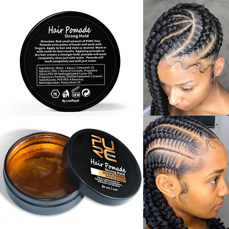 Private Label Edge Control Extra Strong Hold Hair Styling Braid Gel Edge Control Pomade For 4C Black Women