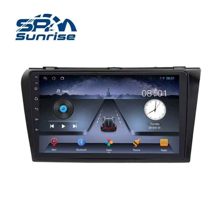 Reproductor de DVD para coche Mazda 3 2004-2009, 9 pulgadas, TS7, Android 10, IPS, control de volante