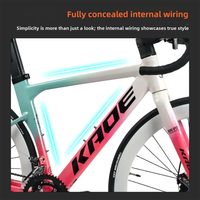 Vélo de route Light Cavalry All-in-Line Super Brisk Bend Racing pour hommes, femmes et adultes, cadre en alliage d'aluminium, freins à double disque