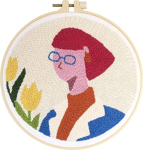 DIY Punch Needle <b>Kit</b> for Adults <b>Beginner</b> <b>Embroidery</b> Set - Product Image 4