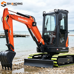 จัดส่งฟรี รถขุดขนาดเล็ก 3 ตัน มาตรฐาน CE EPA เครื่องยนต์ Kubota รถขุดตีนตะขาบ 1 ตัน 2 ตัน รถขุดขนาดเล็กสำหรับงานเกษตร รถขุด - Product Image 1