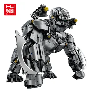 HW 4160 pz Set di blocchi 1:11 di grandi dimensioni Mecha Super Gorilla modello elettrolitico in edizione limitata mattoncini regalo per bambini