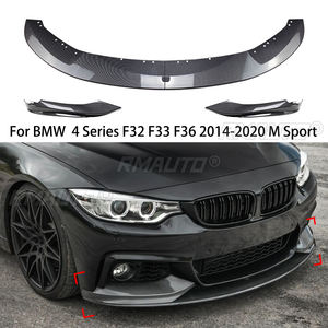 Pour BMW F32 F33 F36 Série 4 420i 430i 420d M440i 2014-2020 M Sport 4 pièces Lame de pare-chocs avant style M Performance Splitter Diffuseur - Product Image 1