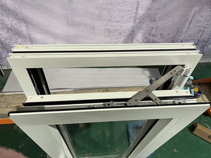 Nhà Máy Giá Trắng <span class=keywords><strong>uPVC</strong></span>/PVC hồ sơ nhựa khuôn cửa sổ với màn hình bay - Product Image 6