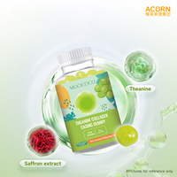 Gummies au collagène à l'extrait de safran ACORN, saveur de raisin blanc, suppléments de L-théanine pour adultes, relaxation, soulagement du stress, sommeil